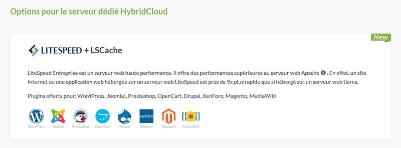 Options HybridCloud PlanetHoster