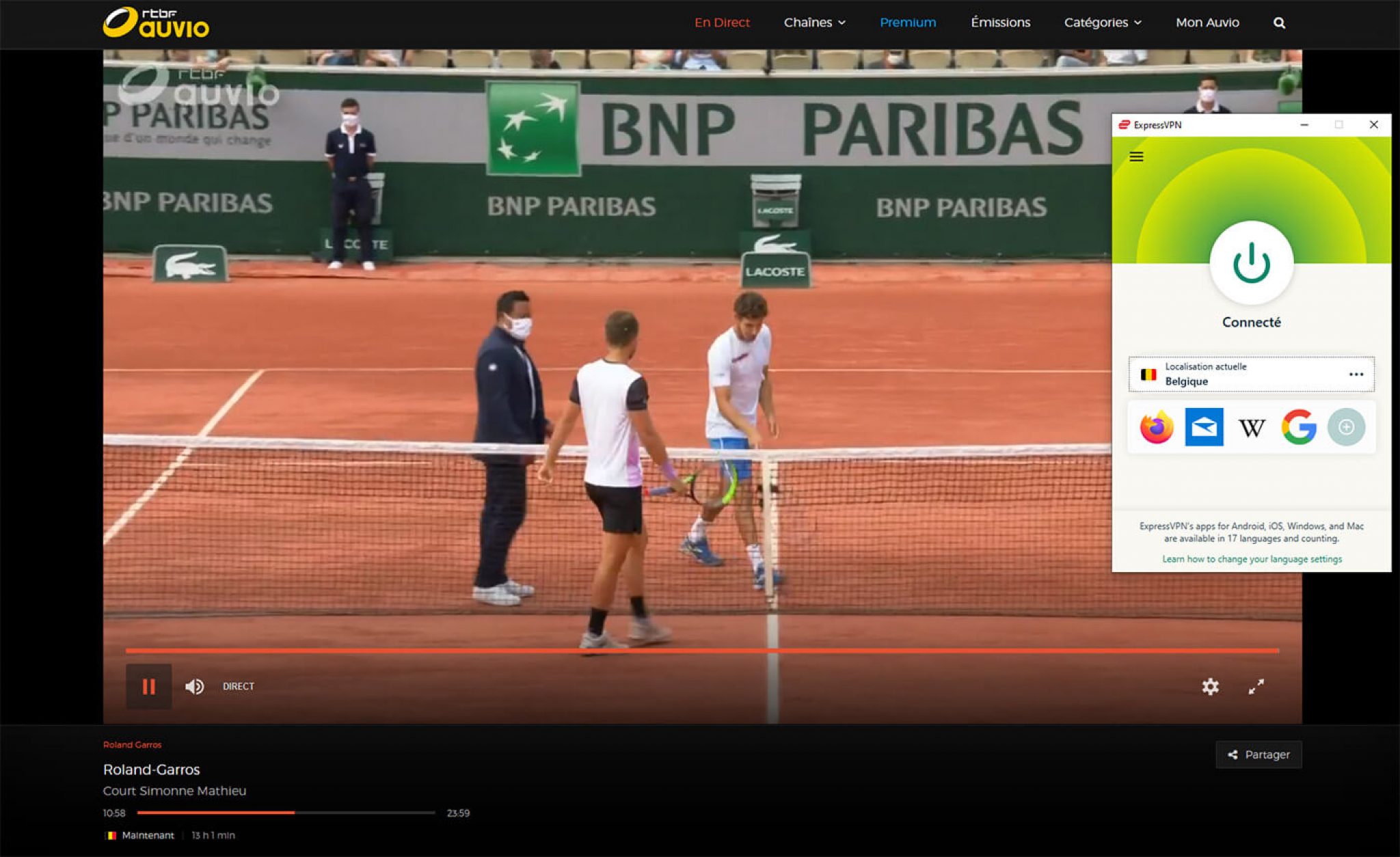 Regarder Roland-Garros en direct (chaîne gratuite) : tutoriel complet